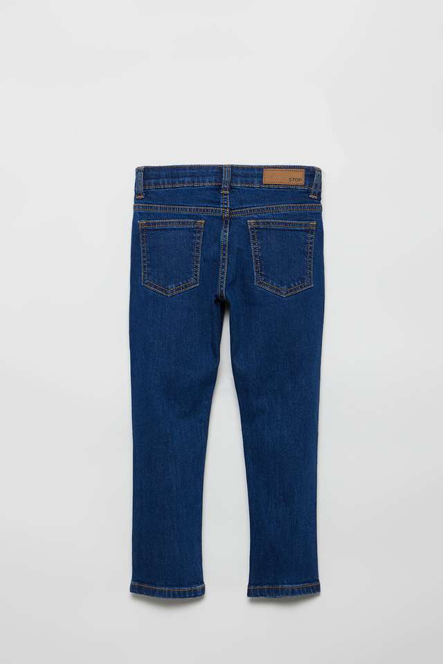 Solid-Blended-Fabric-Regular-Fit-Girls-Jeans