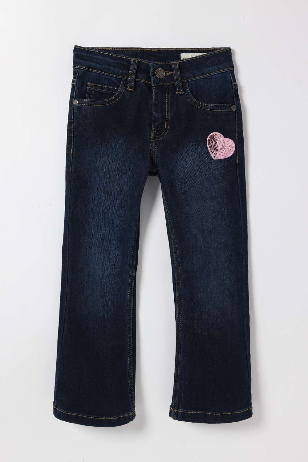 Printed-Cotton-Blend-Bootcut-Fit-Girls-Jeans