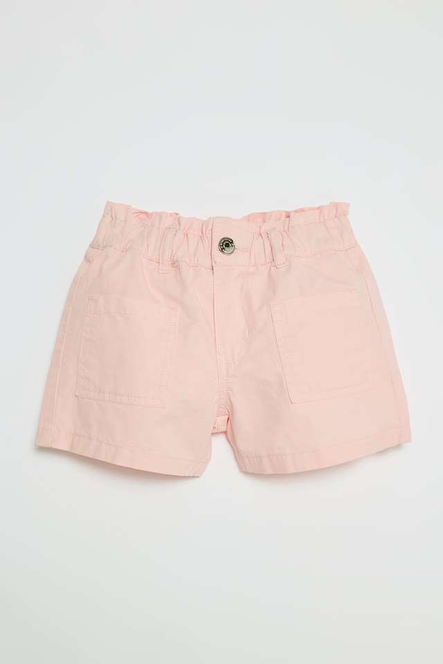 Solid-Denim-Regular-Fit-Girls-Shorts