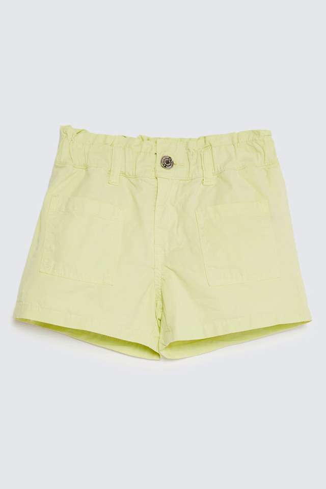 Solid-Denim-Regular-Fit-Girls-Shorts