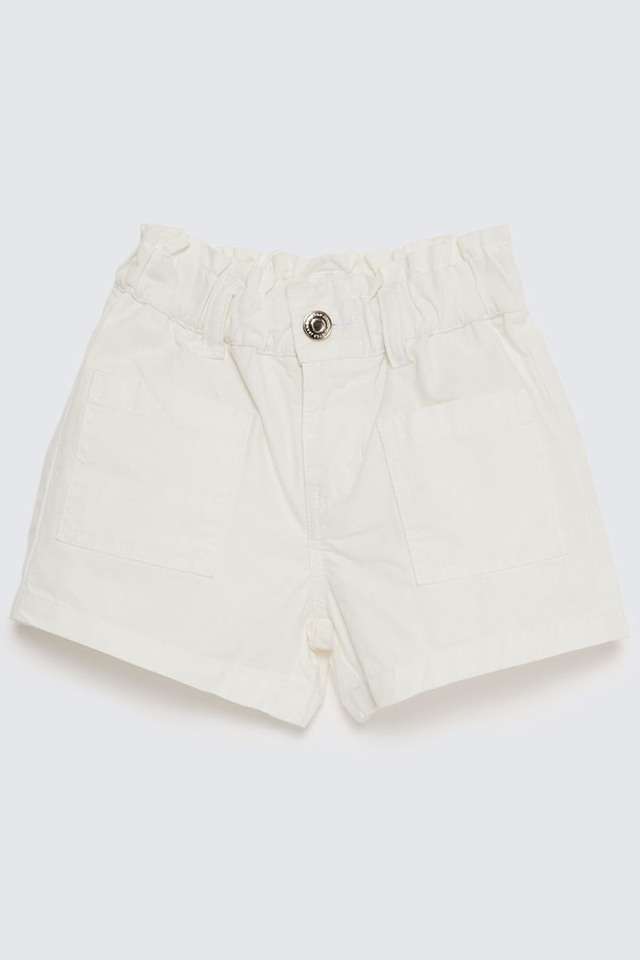 Solid-Denim-Regular-Fit-Girls-Shorts