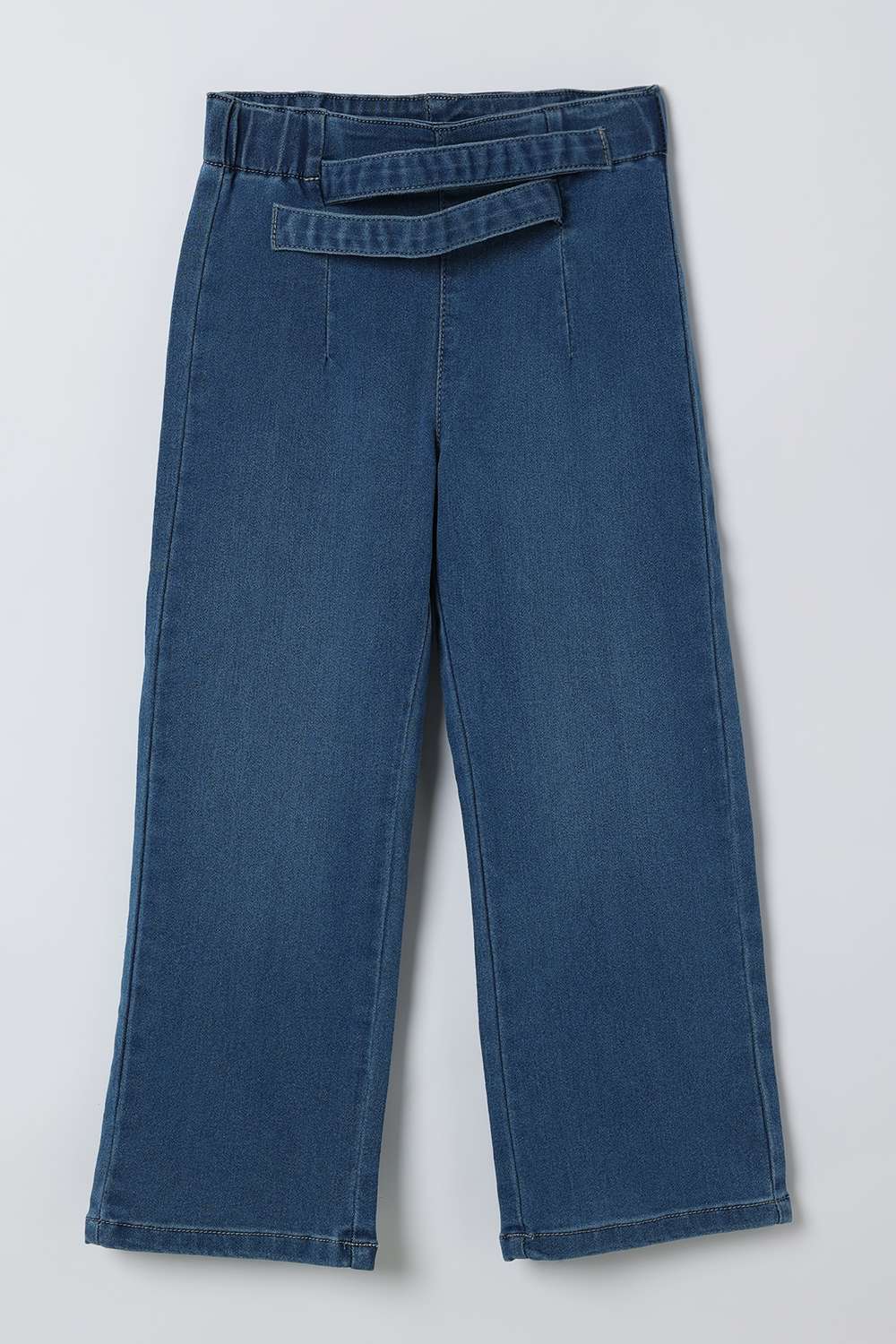Solid-Cotton-Blend-Wide-Leg-Fit-Girls-Jeans