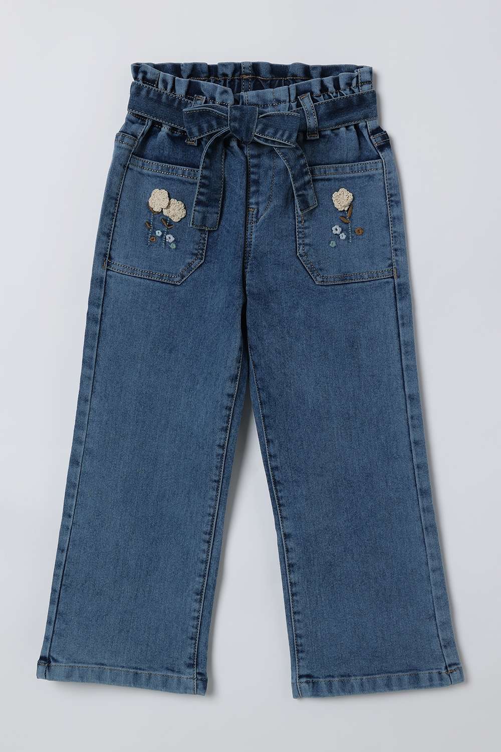 Solid-Denim-Regular-Fit-Girls-Jeans