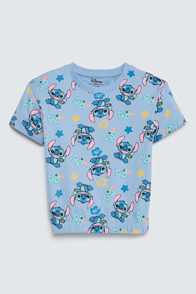 Printed-Cotton-Round-Neck-Girls-T-Shirt