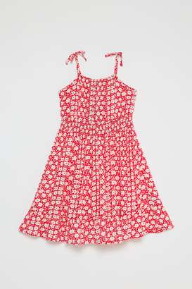 Solid-Blended-Fabric-Round-Neck-Girls-Casual-Wear-Dress