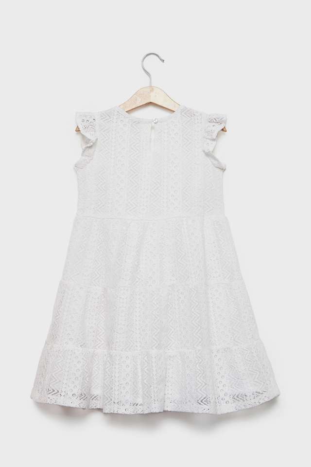 Solid-Blended-Fabric-Regular-Fit-Girls-Dress