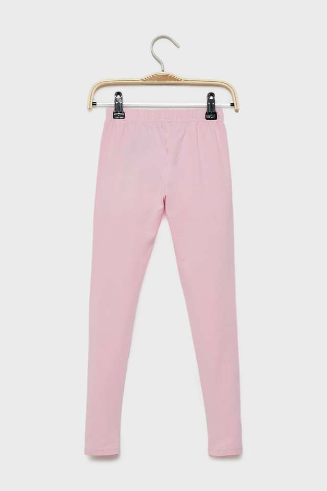 Solid-Blended-Fabric-Regular-Fit-Girls-Leggings