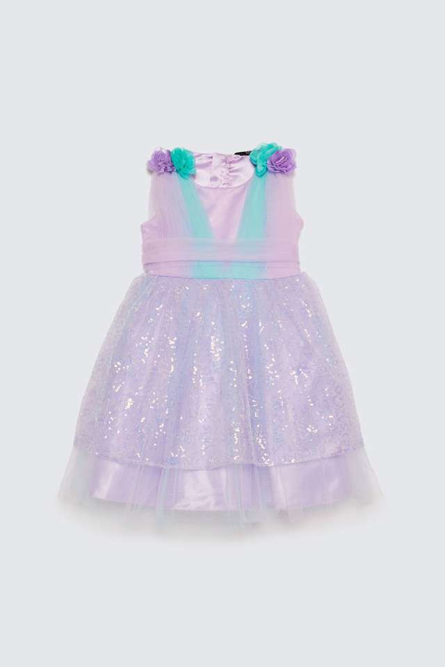 Solid-Polyester-Regular-Fit-Girls-Dress