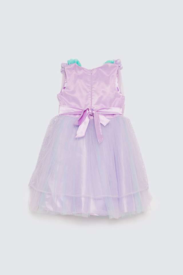 Solid-Polyester-Regular-Fit-Girls-Dress