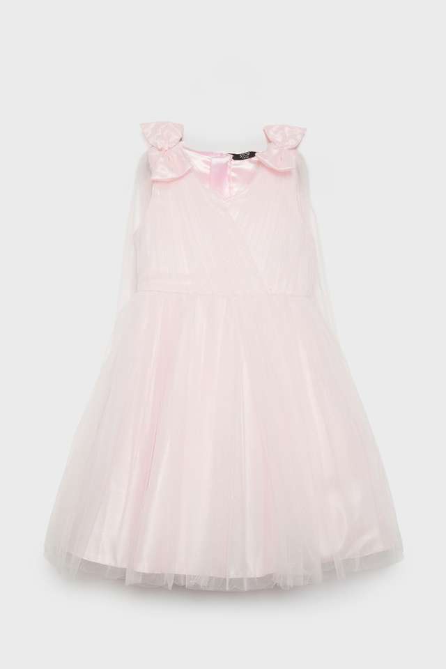 Solid-Polyester-Regular-Fit-Girls-Dress