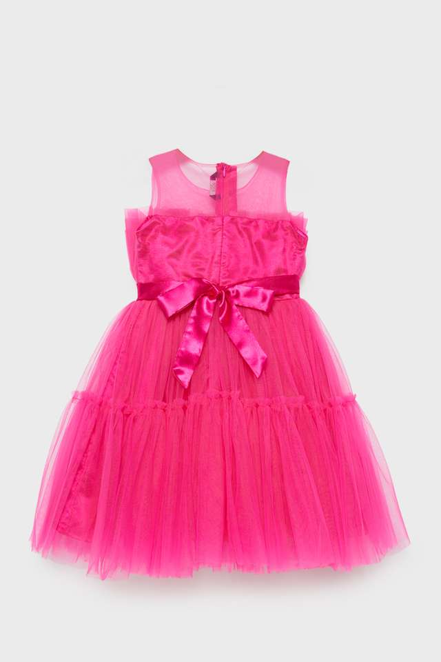 Solid-Polyester-Regular-Fit-Girls-Dress