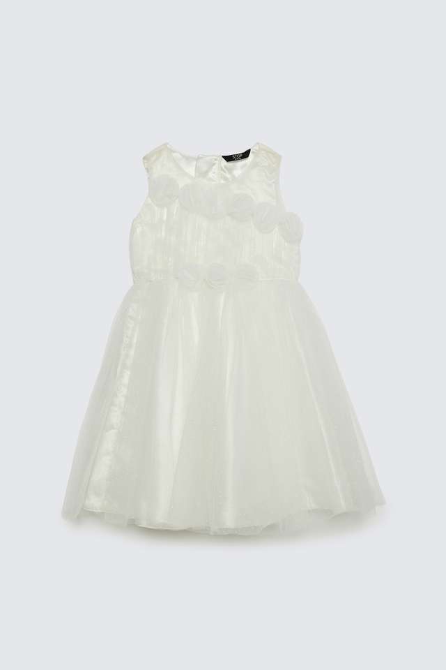 Solid-Polyester-Regular-Fit-Girls-Dress