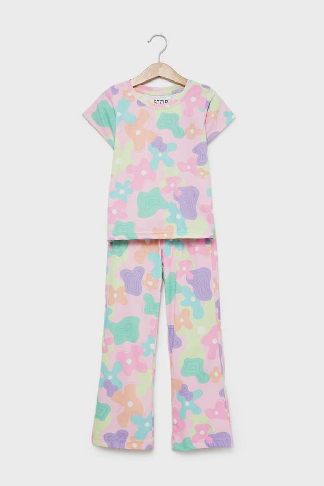 Printed-Polyester-Regular-Fit-Girls-Co-Ord-Set