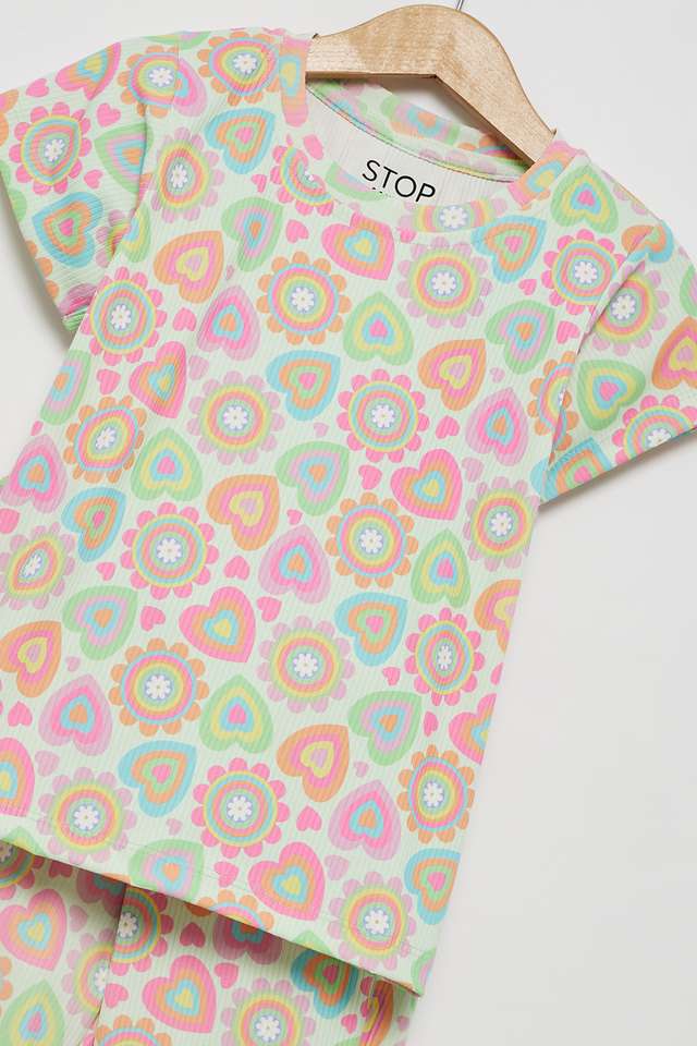 Printed-Polyester-Regular-Fit-Girls-Co-Ord-Set