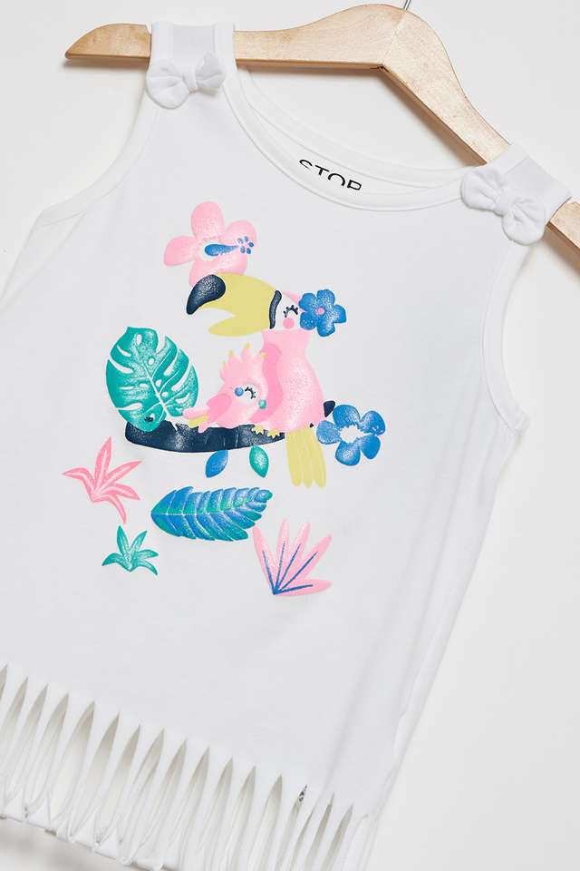 Tropical-Tales-Cotton-Round-Neck-Girls-T-Shirt