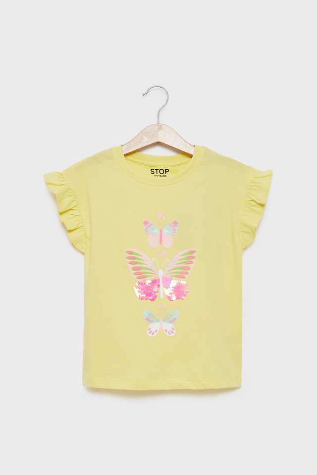 Graphic-Print-Cotton-Round-Neck-Girls-T-Shirt