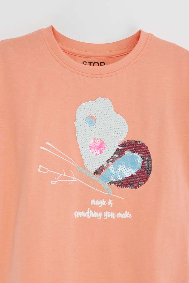 Graphic-Print-Cotton-Round-Neck-Girls-T-Shirt