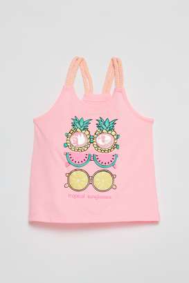 Solid-Blended-Fabric-Round-Neck-Girls-T-Shirt