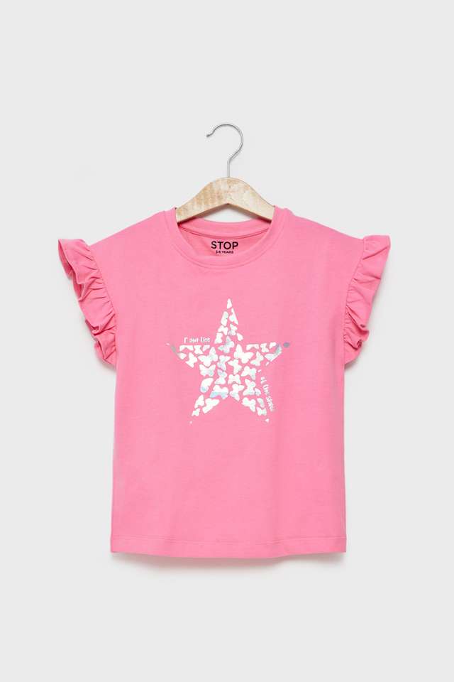 Shimmer-World-Cotton-Round-Neck-Girls-T-Shirt