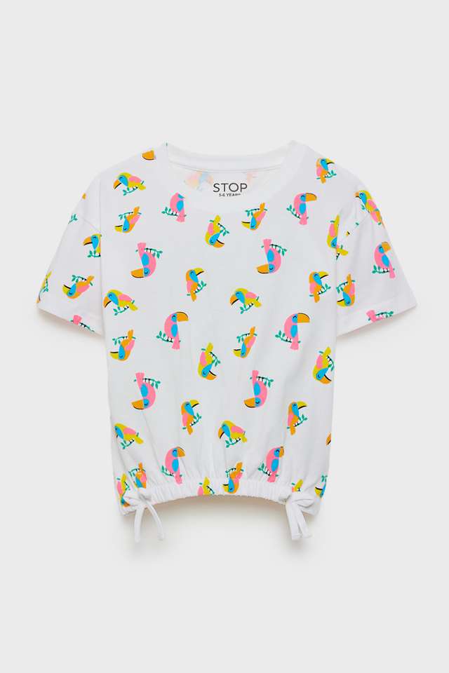 Printed-Cotton-Round-Neck-Girls-T-Shirt