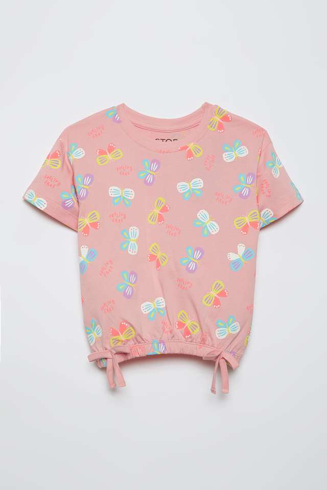 Printed-Cotton-Round-Neck-Girls-T-Shirt