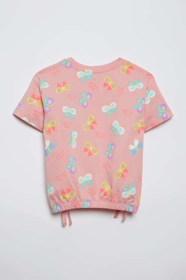 Printed-Cotton-Round-Neck-Girls-T-Shirt