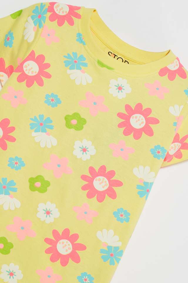 Printed-Cotton-Round-Neck-Girls-T-Shirt