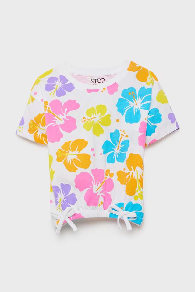 Printed-Cotton-Round-Neck-Girls-T-Shirt