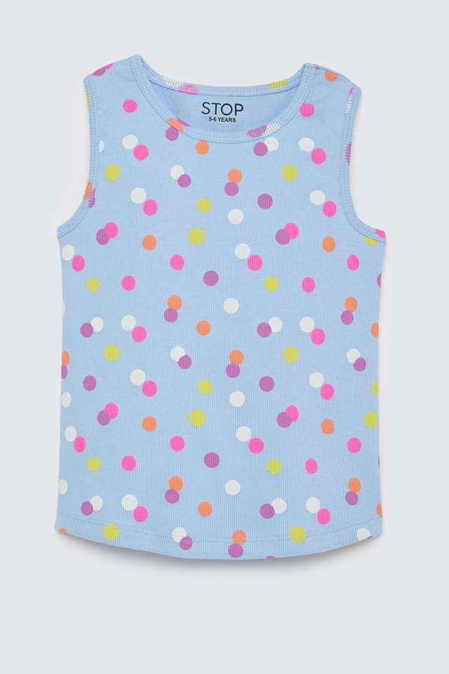 Solid-Blended-Fabric-Round-Neck-Girls-T-Shirt