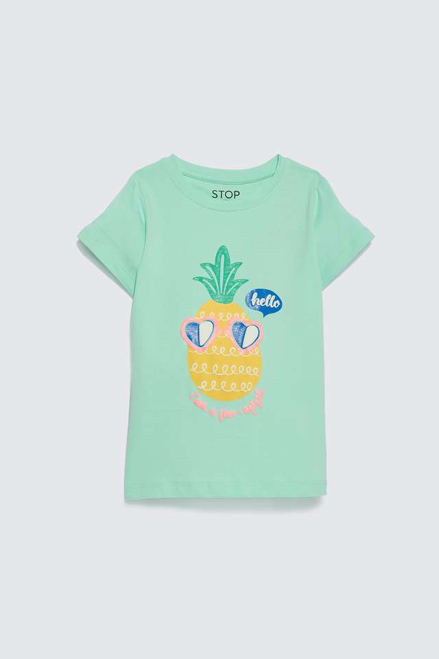 Graphic-Print-Cotton-Round-Neck-Girls-T-Shirt