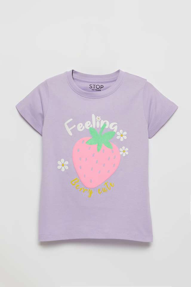 Graphic-Print-Cotton-Round-Neck-Girls-T-Shirt