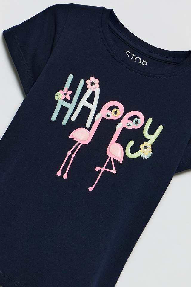 Graphic-Print-Cotton-Round-Neck-Girls-T-Shirt