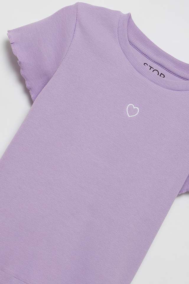 Solid-Cotton-Round-Neck-Girls-T-Shirt