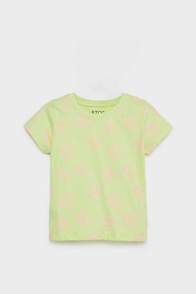 Printed-Cotton-Round-Neck-Girls-T-Shirt