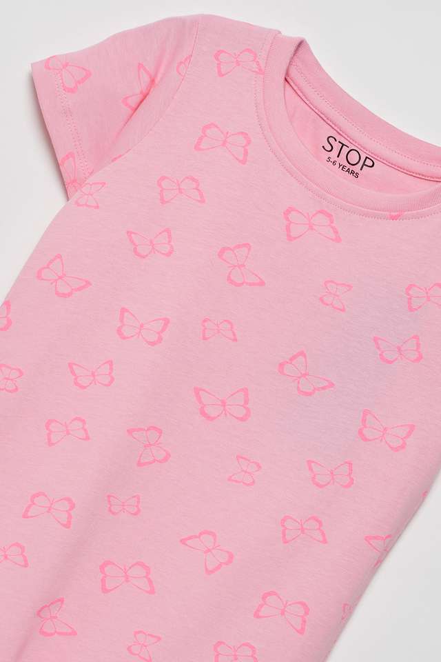 Printed-Cotton-Round-Neck-Girls-T-Shirt