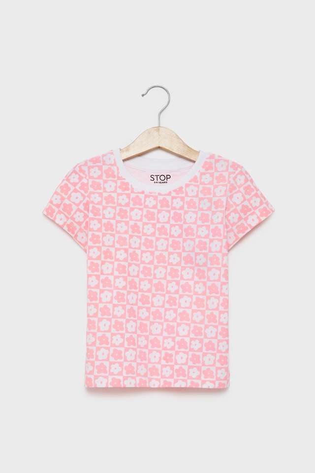 Printed-Cotton-Round-Neck-Girls-T-Shirt