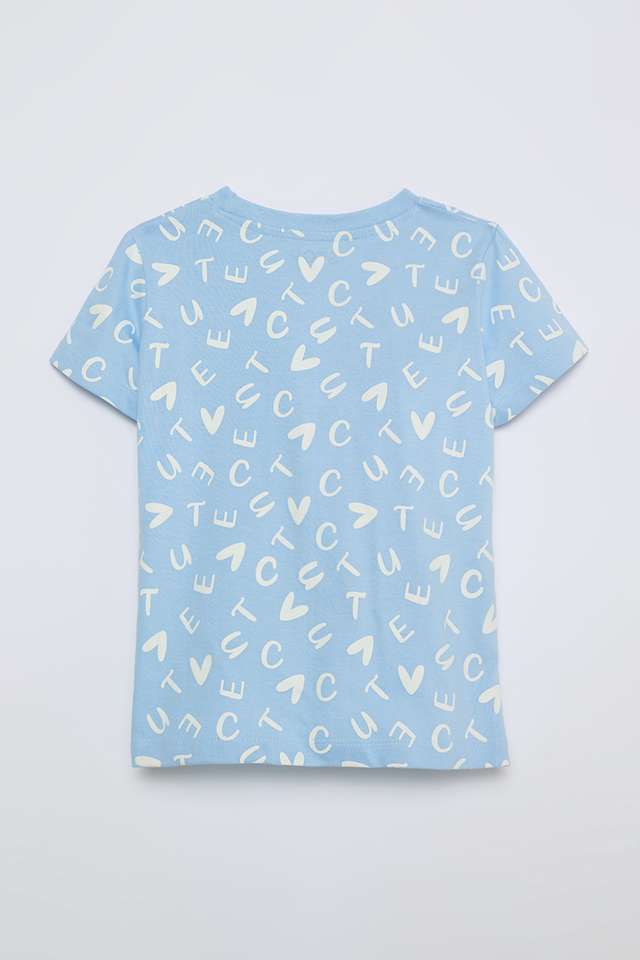 Printed-Cotton-Round-Neck-Girls-T-Shirt
