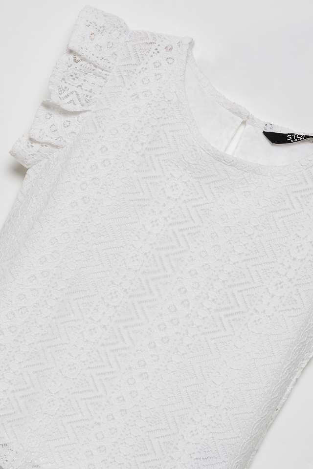 Solid-Blended-Fabric-Round-Neck-Girls-T-Shirt