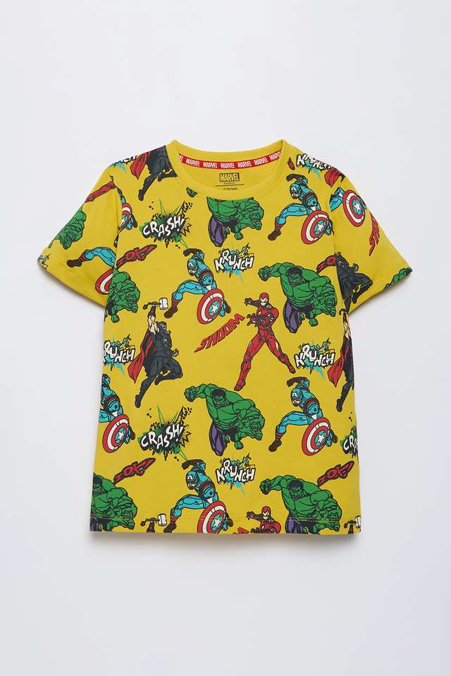 Printed-Cotton-Round-Neck-Boys-T-Shirt