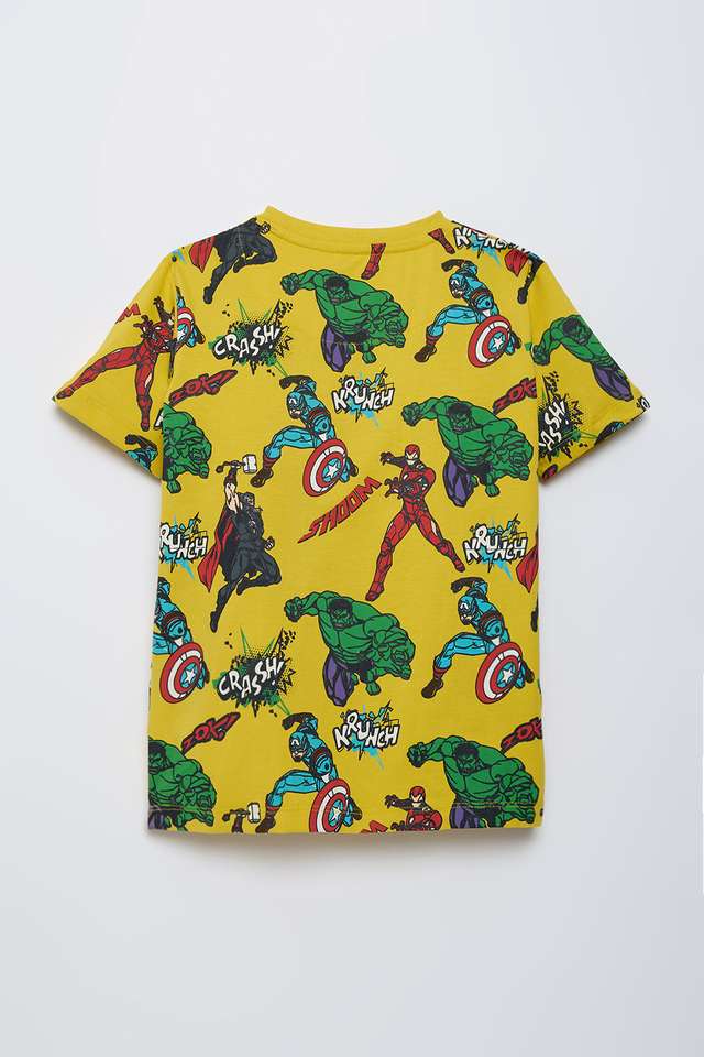 Printed-Cotton-Round-Neck-Boys-T-Shirt