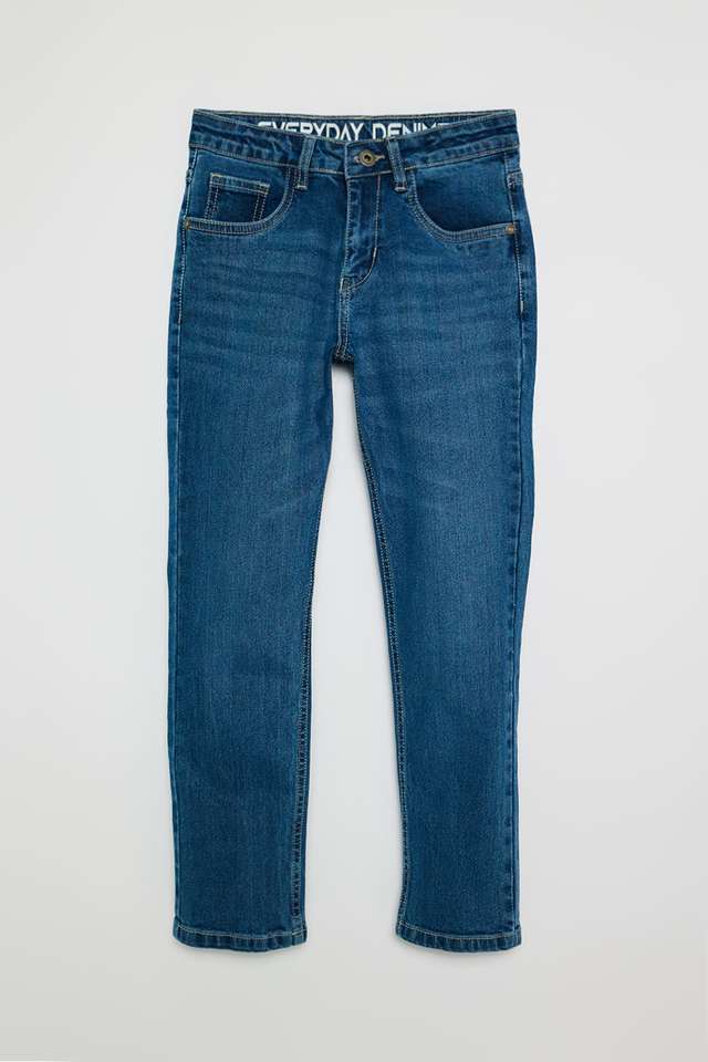 Solid-Blended-Fabric-Regular-Fit-Boys-Jeans