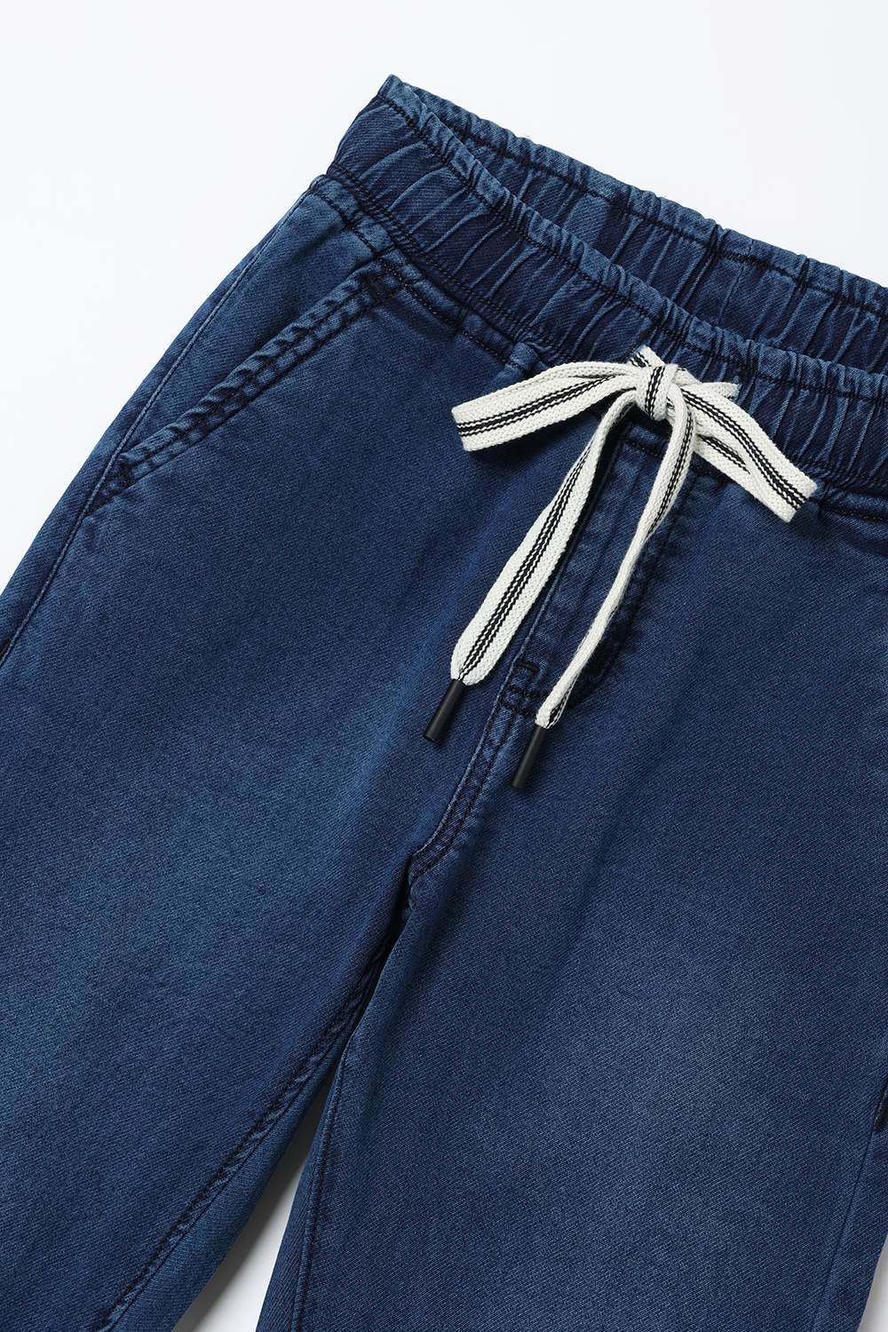 Solid-Denim-Regular-Fit-Boys-Joggers