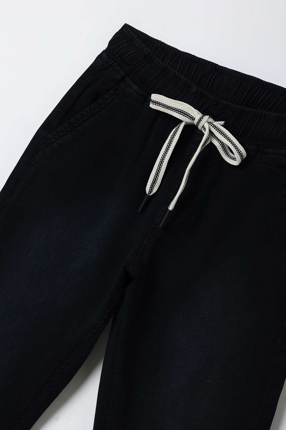 Solid-Denim-Regular-Fit-Boys-Joggers