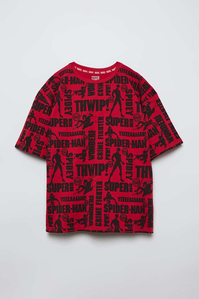 Printed-Cotton-Round-Neck-Boys-T-Shirt