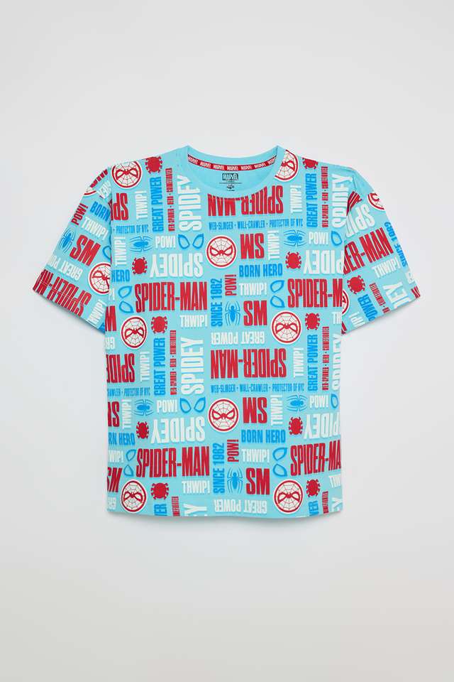 Printed-Cotton-Round-Neck-Boys-T-Shirt