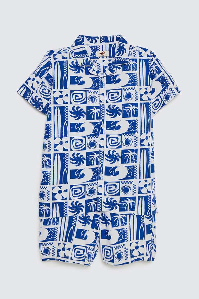 Printed-Rayon-Boys-Top-&-Bottom-Set