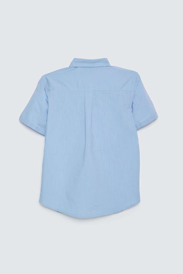 Solid-Poplin-Collared-Boys-Shirt