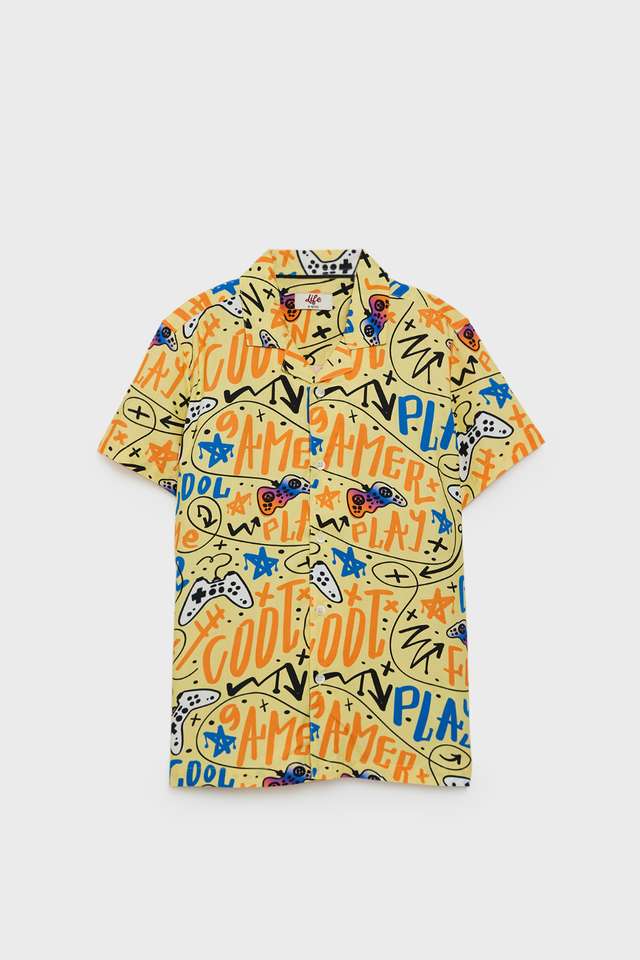 Printed-Rayon-Collared-Boys-Shirt