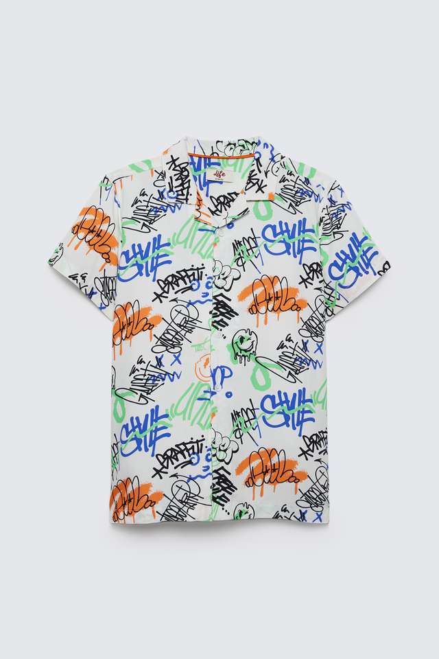 Printed-Rayon-Collared-Boys-Shirt