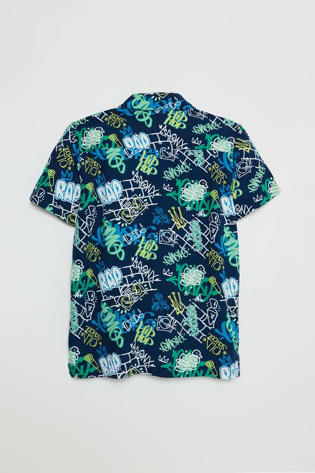 Printed-Rayon-Collared-Boys-Shirt